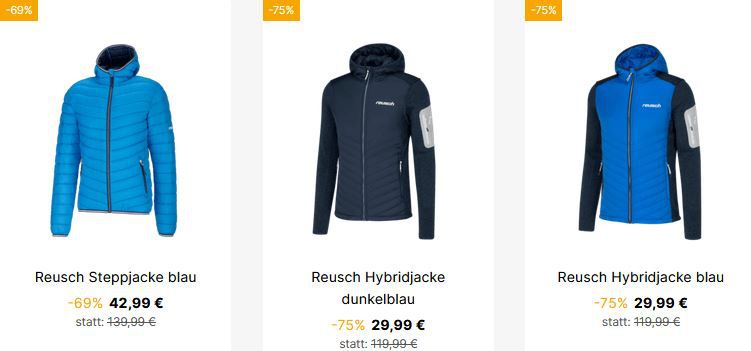 Geomix: Mind. 60% auf Kleidung von Reusch + 5€ Gutschein   z.B. Hoodie für 22,98€ (statt 31€)