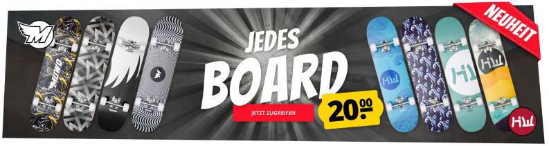 SportSpar: Muwo & Hidetoshi Wakashima Skateboards ab je 20€ zzgl. Versand