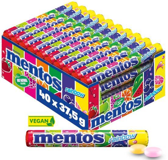 40er Pack Mentos Rainbow Kaubonbons ab 15,35€ (statt 23€)