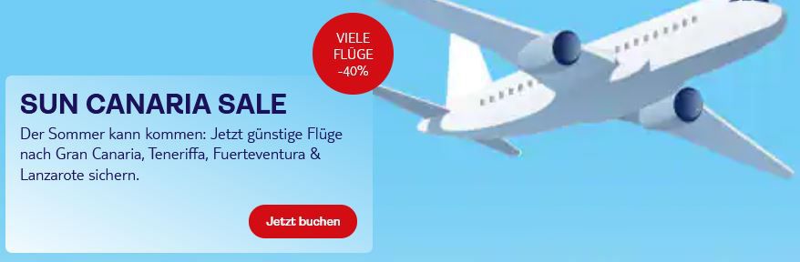 Tui Fly: Bis zu 40% Rabatt auf Flüge zu den Kanaren