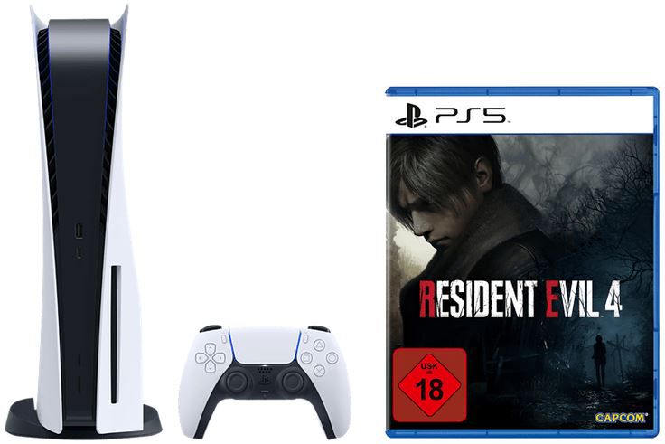 Sony PlayStation 5 + Resident Evil 4 Remake für 555€ (statt 606€)