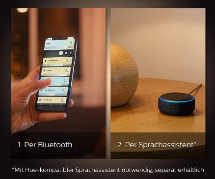 Philips Hue White E14 Luster Lampe, 470lm, Bluetooth für 14,99€ (statt 20€)