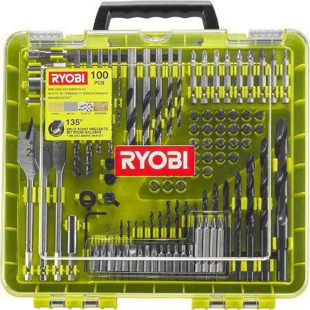 Ryobi RAKDD100 Bohr  und Antriebsset, 100 tlg. für 40,65€ (statt 59€)