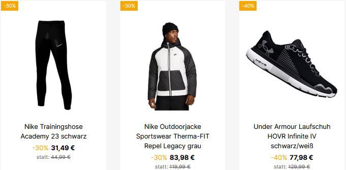 Geomix Geburtstags Sale 25% auf fast alles   z.B. UA Charged Rogue Sneaker 54€ (statt 72€)