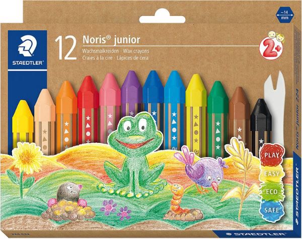 Staedtler Noris junior 224 Wachsmalkreide mit 12 Farben für 3,39€ (statt 7€)