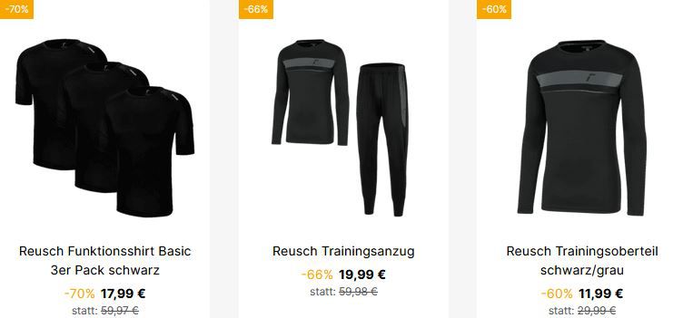 Geomix: Mind. 60% auf Kleidung von Reusch + 5€ Gutschein   z.B. Hoodie für 22,98€ (statt 31€)
