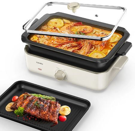 CalmDo Pfannengrill Kombination mit 1.400 Watt für 51€ (statt 91€)