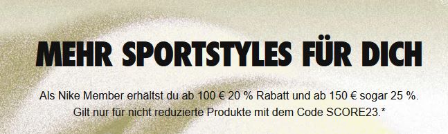 nike 20 rabatt