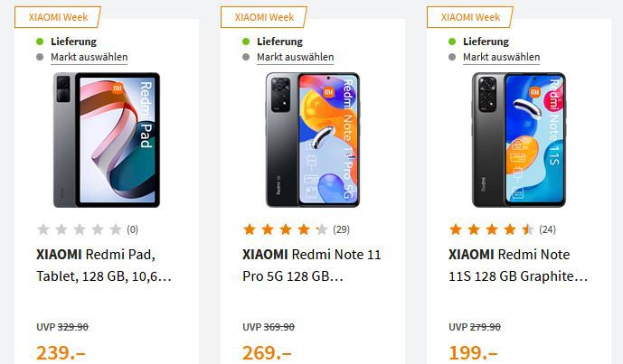 Saturn & MediaMarkt Xiaomi Week   z.B. Mi Body Scale 2 Personenwaage ab 19€ (statt 31€)