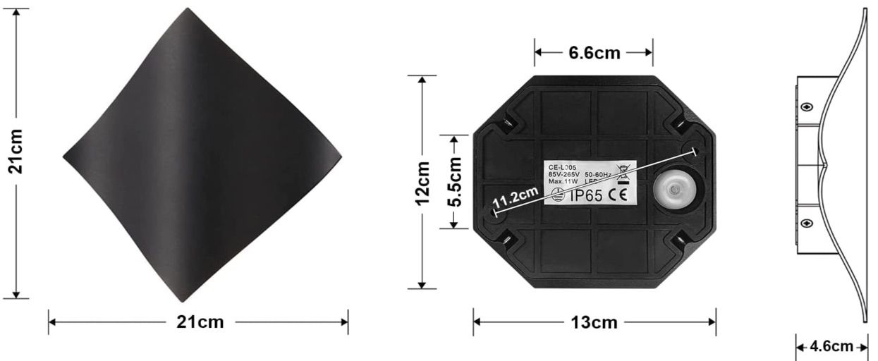 CELAVY 11W LED Wandleuchte (Außen) aus Aluminium für 15,99€ (statt 30€)