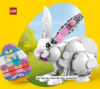 Gratis:  Ostereiersuche in LEGO® Stores vom 01. bis zum 12.04.23