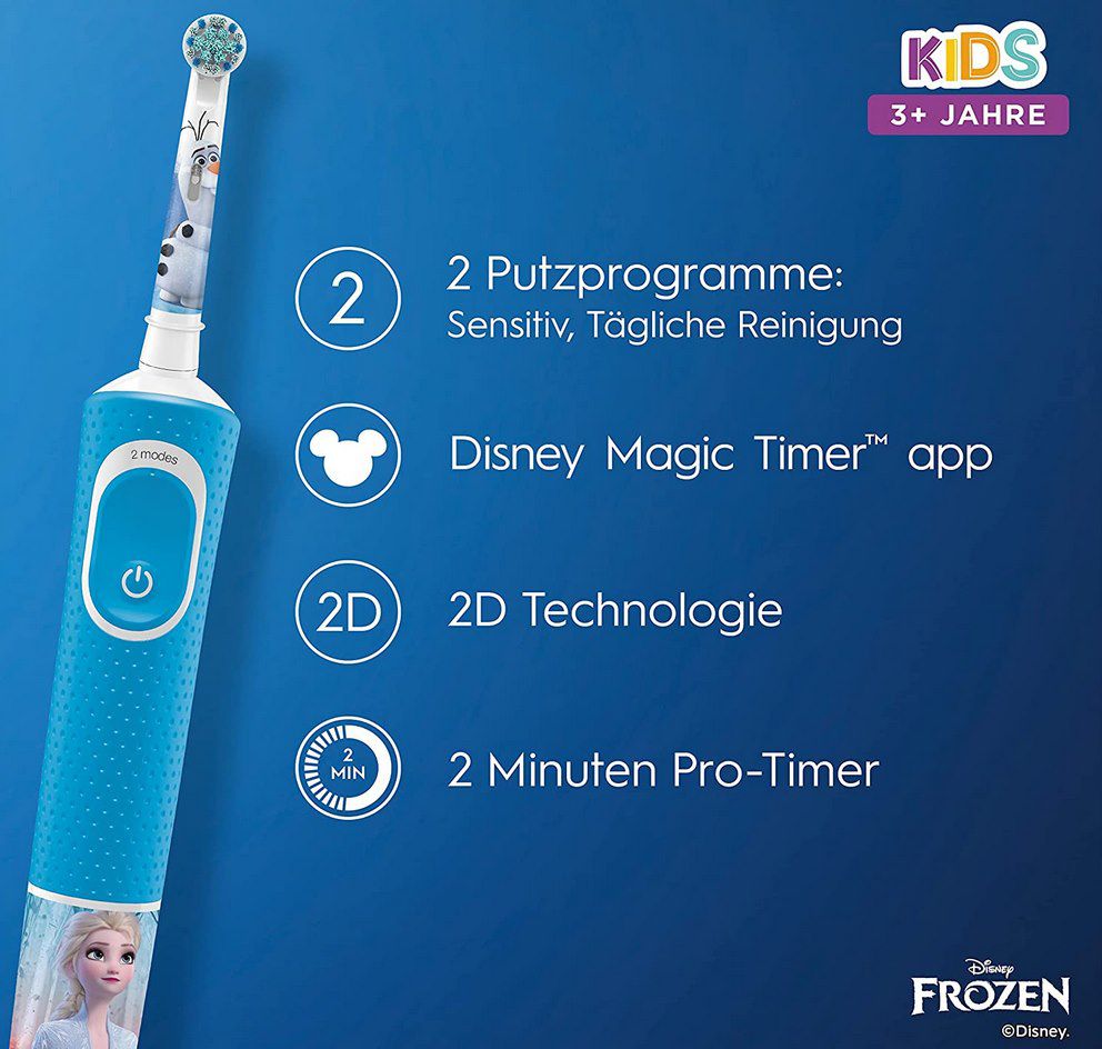 Oral B Kids Frozen elektr Zahnbürste (ab 3 Jahren) für 15,99€ (statt 23€) + 5€ Cashback
