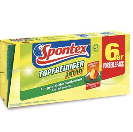 6x Spontex Topfreiniger Schwamm Anti-Fett ab 1,69€ (statt 2,19€)