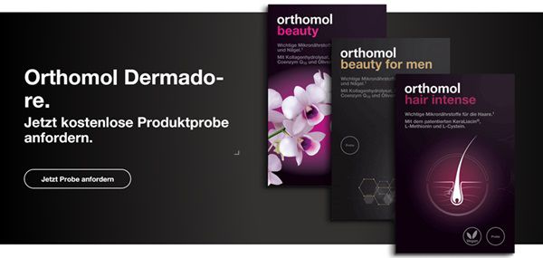 Wieder da! Produktprobe von Orthomol Dermadore gratis anfordern