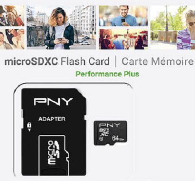 PEARL: microSDXC Performance Plus (64 GB) und SD Adapter gratis + 5,95€ VSK