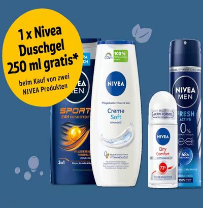Rewe: Mit dem Kauf von Nivea Produkten ein Nivea Duschgel gratis