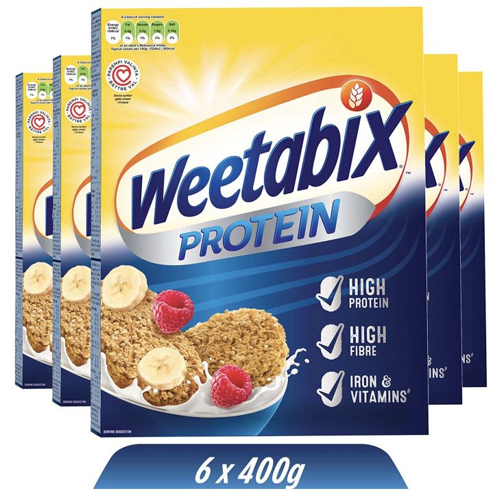 6x Weetabix Protein Frühstückscerealien (je 440g) für 16,36€ (statt 24€)