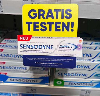 dm: Sensodyne direct gratis ausprobieren