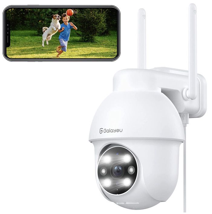 GALAYOU 2K Überwachungskamera mit Farbnachsicht für 36,99€ (statt 50€)