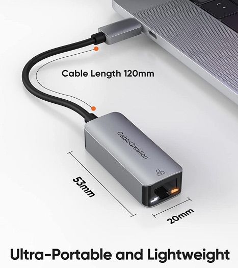 USB C auf Ethernet Adapter für 8,99€   Prime