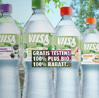 Mineralwasser VILSA PLUS Bio gratis ausprobieren