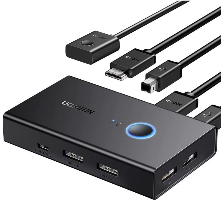 UGREEN 2in1 HDMI / USB KVM Switch für 26,54€ (statt 43€)