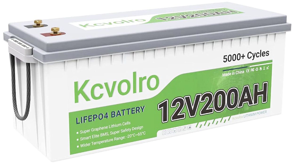 Kcvolro 12V 200Ah Plus LiFePO4 Batterie für 659€ (statt 759€)