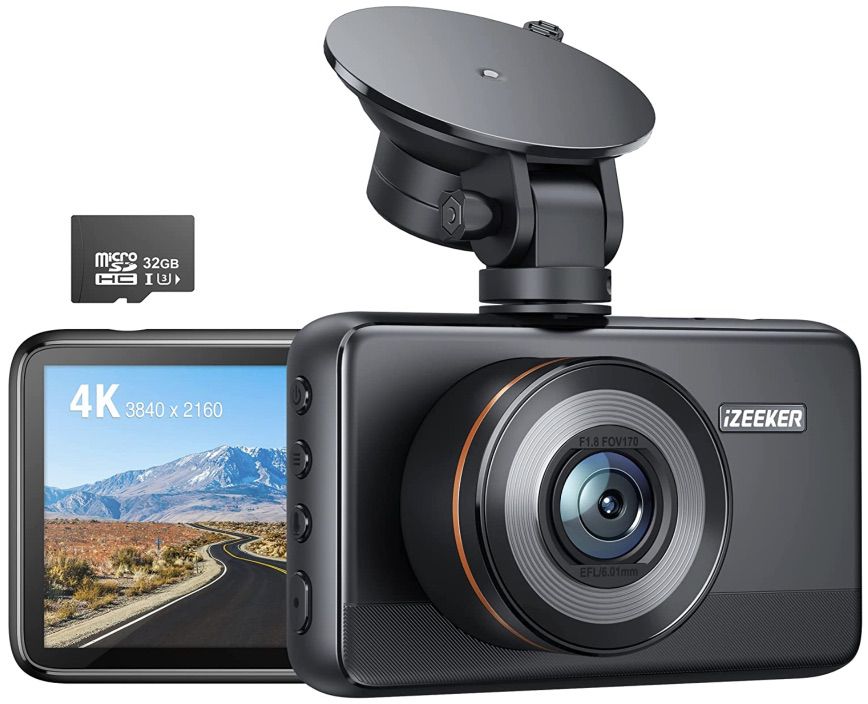 iZEEKER 4k Dashcam mit Parküberwachung für 44,99€ (statt 90€)