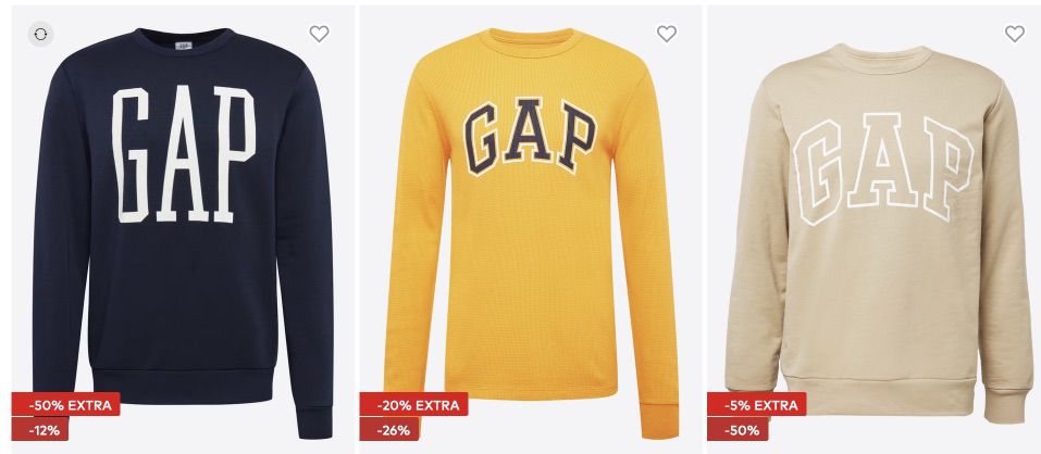 GAP Sweatshirts ab 13,93€   über 150 Modelle