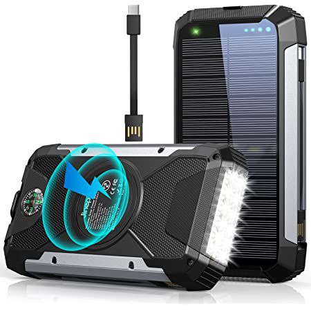 Solar Outdoor Powerbank 26800mAh mit Qi Funktion für 24,97€ (statt 40€)