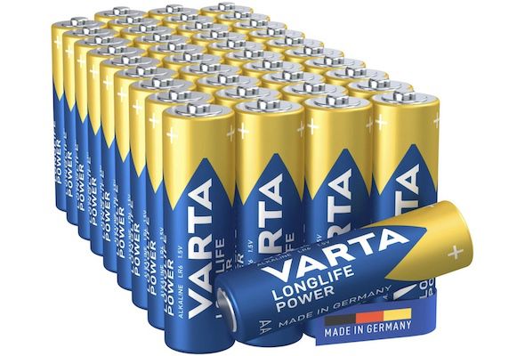40x Varta Longlife Power LR06 Batterien für 14,24€ (statt 19€)   Prime
