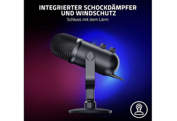 Razer Seiren V2 Pro   Professionelles USB Mikrofon für Streamer für 74,43€ (statt 112€)
