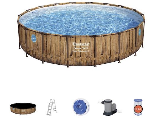 Bestway Pool Komplett Set mit Ø 549 x 122 cm für 427€ (statt 578€)