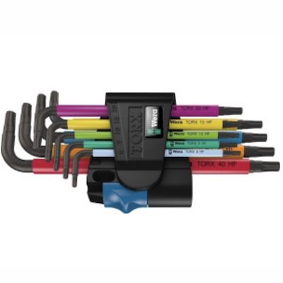 Wera 9-tlg. Winkelschlüsselsatz mit Haltefunktion für 23,93€ (statt 29€)