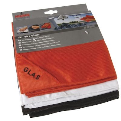 NIGRIN Mikrofaser-Set für Lack, Glas und Cockpit für 8,45€ (statt 13€)