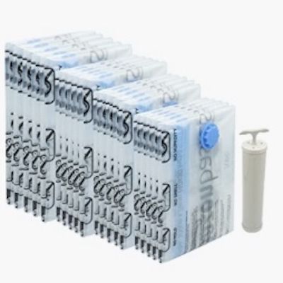 20x Amazon Basics Vakuum-Aufbewahrungsbeutel mit Handpumpe für 24,21€ (statt 30€) &#8211; Prime