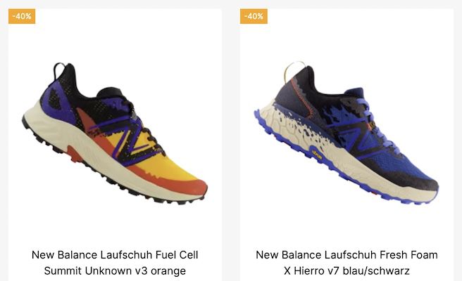 🔥 40% Rabatt auf New Balance Schuhe + 5€ Gutschein