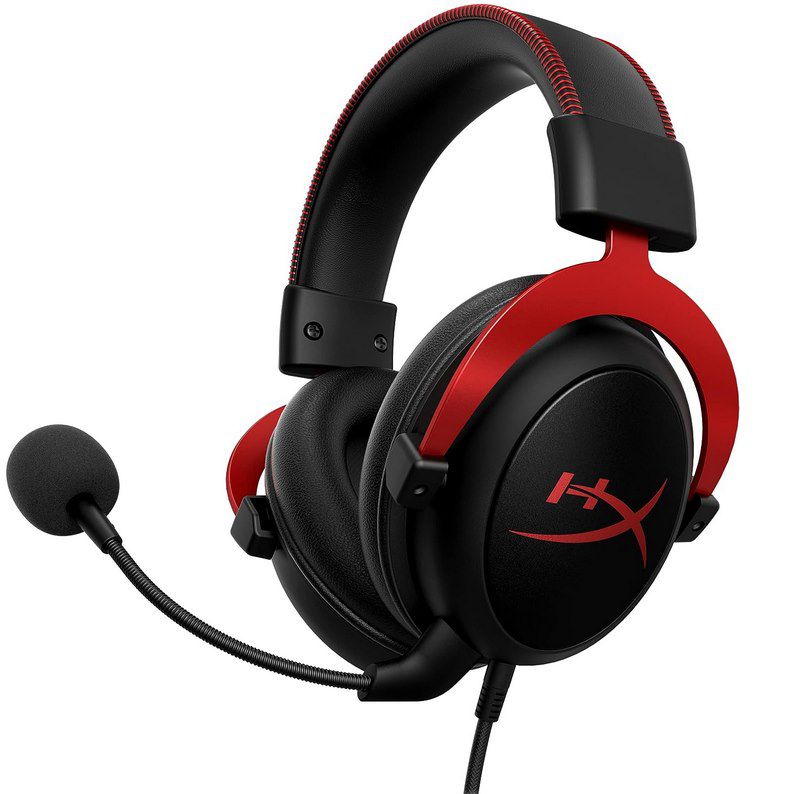 KINGSTON HyperX Cloud II Headset in Rot oder Schwarz/Silber für 53,99€ (statt 61€)