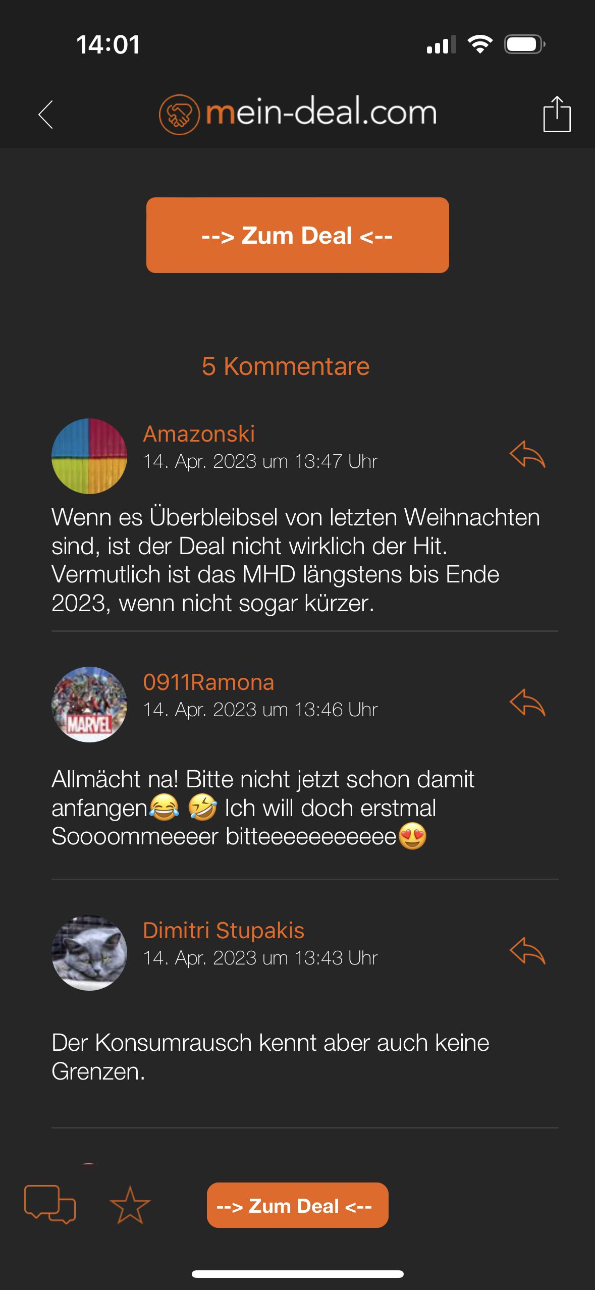 WICHTIG – Feedback von den iOS Mein Deal.com App Usern – Bitte kommentieren!