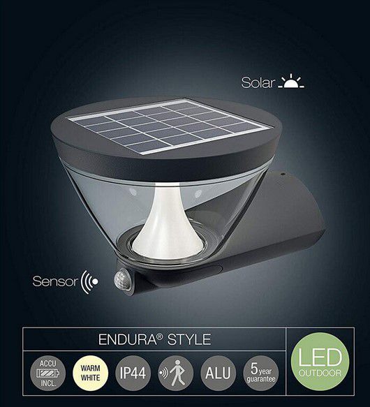 Osram Endura Solar Außenlampe Bewegungsmelder für 14,99€ (statt 30€)