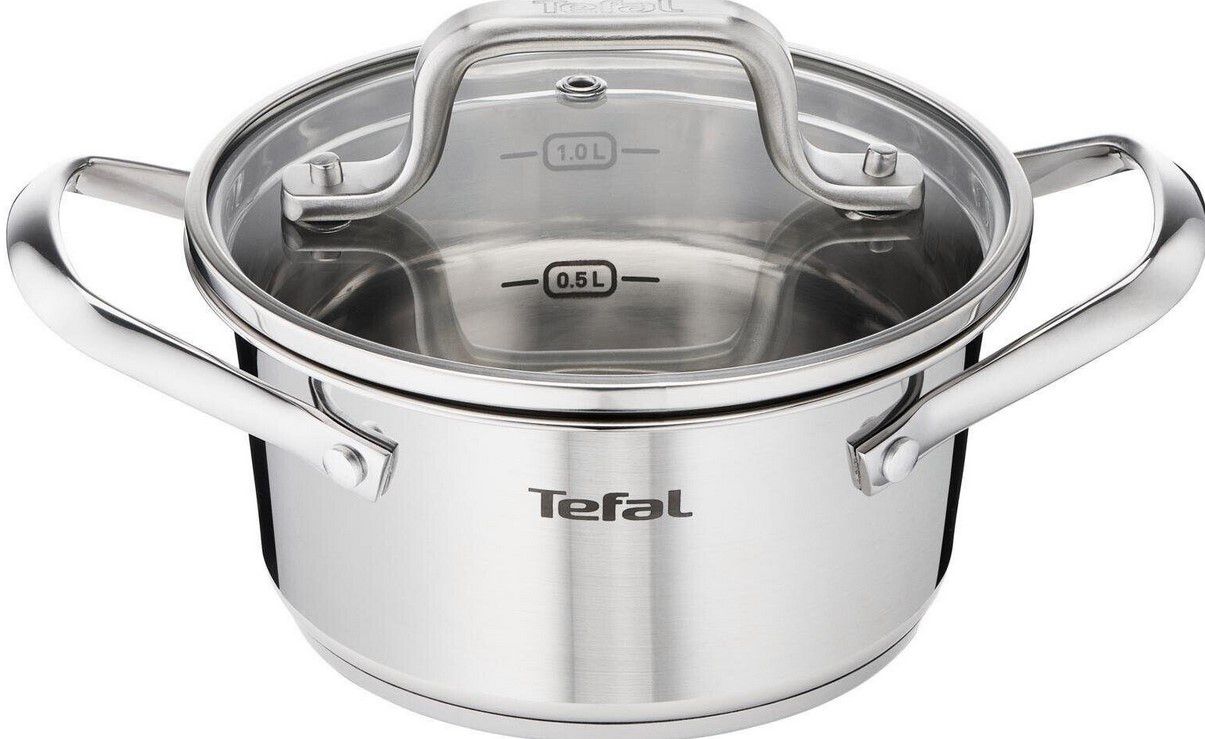 Tefal Virtuso Edelstahl Topfset 7 Tlg mit Messskala für 119,99€ (statt 180€)