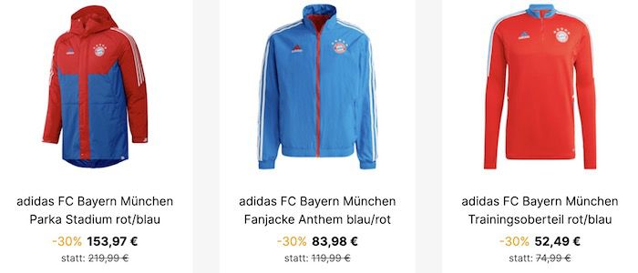 Geomix: FC Bayern München Fanartikel  35% reduziert   z.B. Poloshirt für 31,49€ (statt 45€)