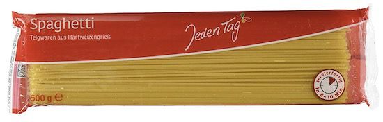 500g Jeden Tag Spaghetti ab 0,63€