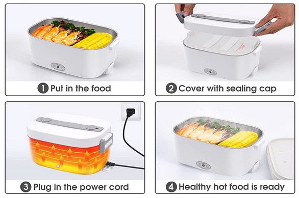 XREXS 1,5l elektrische Lunchbox Autoanschluss Hot o. Cold für 17,99€ (statt 36€)