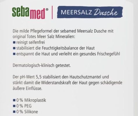 400ml SEBAMED Meersalz Dusche ab 2,21€ (statt 4€)