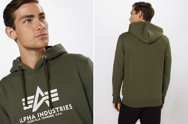 Alpha Industries Basic Hoodie Kapuzenpullover für 39,90€ (statt 60€)   S, M, L