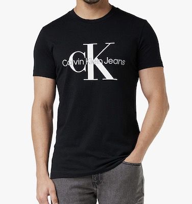 Calvin Klein Jeans Herren T Shirt Core Monologo Slim Fit für 24,40€ (statt 31€)   Prime