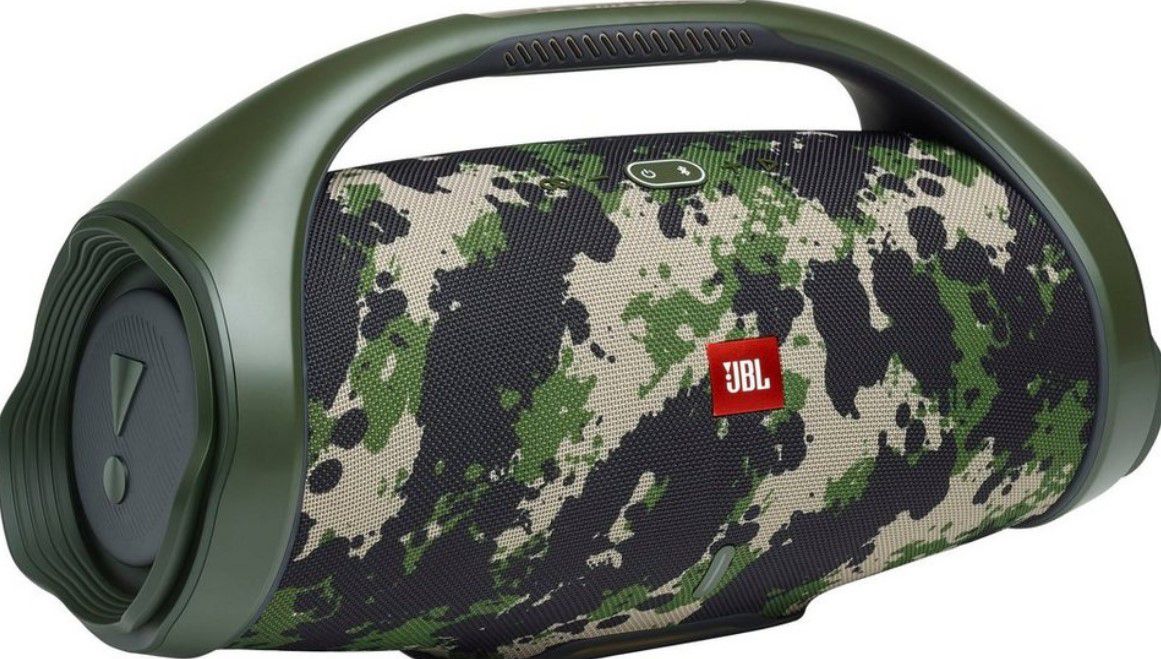 JBL Boombox 2 – Wasserdichter Bluetooth Lautsprecher Camo ab 299€ (statt 332€)