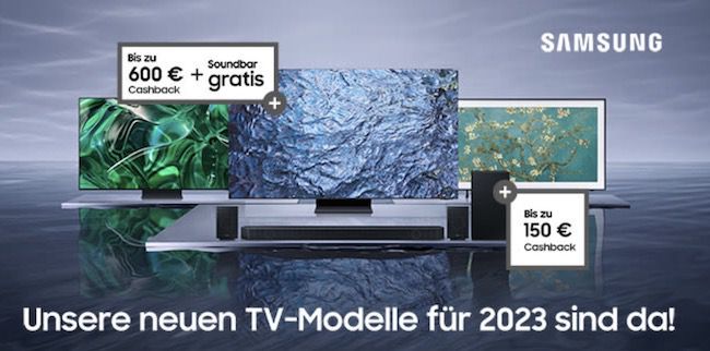 Samsung TV Modell 2023 kaufen + bis 600€ Cashback + gratis Soundbar