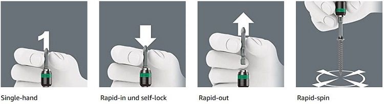 Wera 889/4/1 Rapidaptor Bithalter für 11,44€ (statt 17€)   Prime